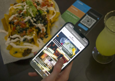 Contactless or touchless ordering at restaurants