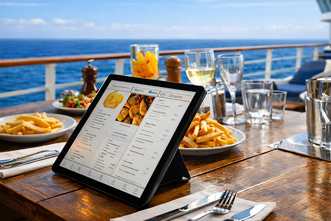 Digital Menus at Sea